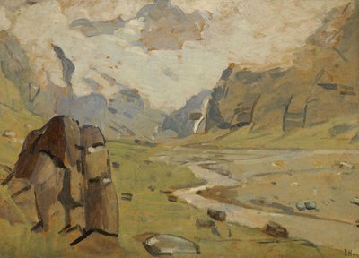 Le Fer-à-Cheval near Sixt by Ferdinand Hodler